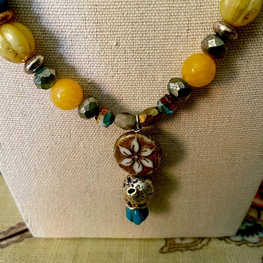 Handmade beaded necklace
